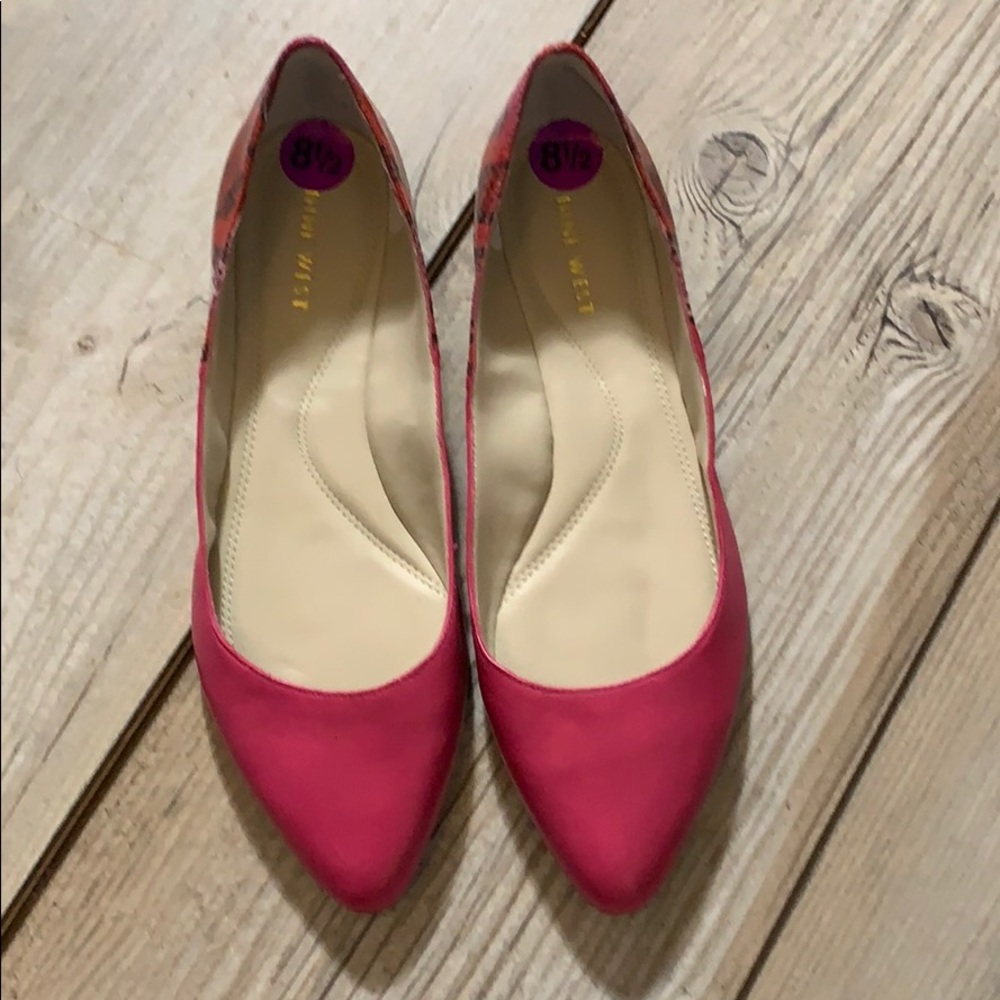 Nine west pink flats/loafers sz 8.5